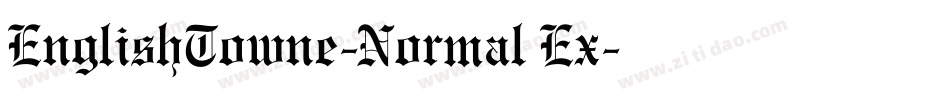 EnglishTowne-Normal Ex字体转换